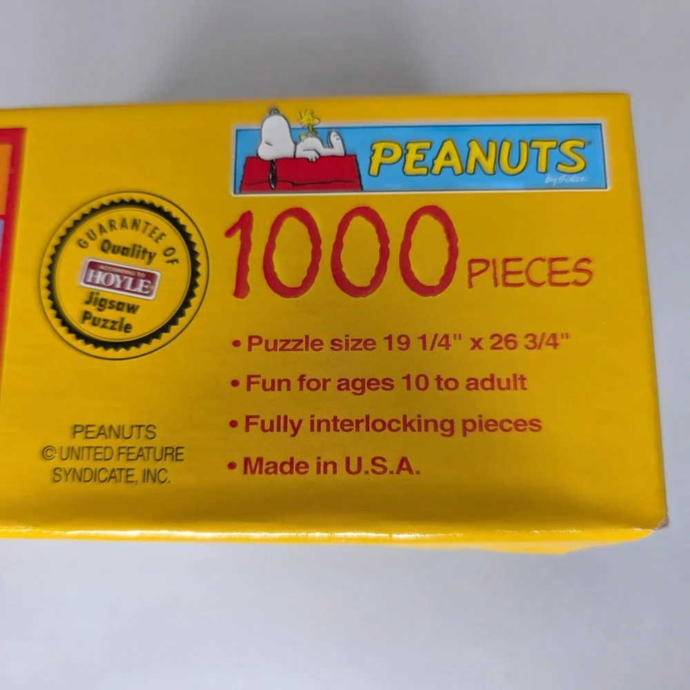 NEW Hoyle Peanuts Jigsaw Puzzle 1000 Piece Snoopy Charlie Brown Comic Strip 2003